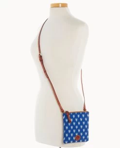 MLB Mets Small North South Top Zip Crossbody Mets 18 MLB Mets Small North South Top Zip Crossbody Mets -Online Sale Dooney & Bourke BL370G MJBUPATNMETS ALT4 1