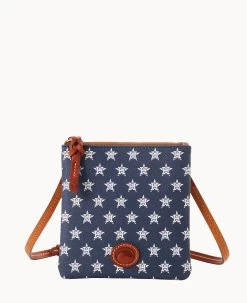 MLB Astros Small North South Top Zip Crossbody Astros -Online Sale Dooney & Bourke BL370G MJNVPATNASTO 1