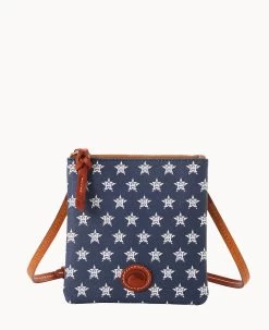 MLB Astros Small North South Top Zip Crossbody Astros -Online Sale Dooney & Bourke BL370G MJNVPATNASTO 2