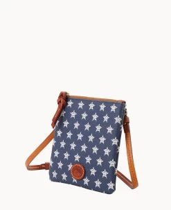 MLB Astros Small North South Top Zip Crossbody Astros -Online Sale Dooney & Bourke BL370G MJNVPATNASTO ALT1 1