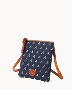MLB Braves Small North South Top Zip Crossbody Braves 12 MLB Braves Small North South Top Zip Crossbody Braves -Online Sale Dooney & Bourke BL370G MJNVPATNBRVE ALT1