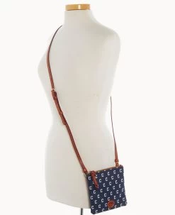 MLB Guardians Small North South Top Zip Crossbody Guardians -Online Sale Dooney & Bourke BL370G MJNVPATNGUAR ALT4