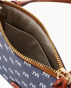 MLB Yankees Small North South Top Zip Crossbody Yankees -Online Sale Dooney & Bourke BL370G MJNVPATNYANK ALT2 1