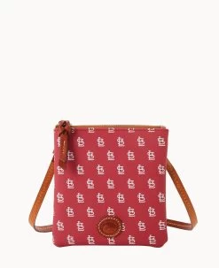 MLB Cardinals Small North South Top Zip Crossbody Cardinals -Online Sale Dooney & Bourke BL370G MJRDPATNCDNL 1