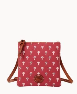 MLB Phillies Small North South Top Zip Crossbody Phillies 15 MLB Phillies Small North South Top Zip Crossbody Phillies -Online Sale Dooney & Bourke BL370G MJRDPATNPHLI 1