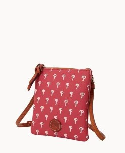MLB Phillies Small North South Top Zip Crossbody Phillies 16 MLB Phillies Small North South Top Zip Crossbody Phillies -Online Sale Dooney & Bourke BL370G MJRDPATNPHLI ALT1 1