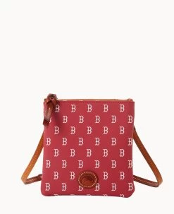 MLB Red Sox Small North South Top Zip Crossbody Red Sox -Online Sale Dooney & Bourke BL370G MJRDPATNRDSX 2