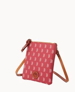 MLB Red Sox Small North South Top Zip Crossbody Red Sox -Online Sale Dooney & Bourke BL370G MJRDPATNRDSX ALT1