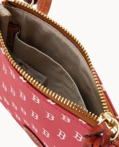 MLB Red Sox Small North South Top Zip Crossbody Red Sox -Online Sale Dooney & Bourke BL370G MJRDPATNRDSX ALT2 1