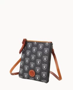 NFL Raiders Small North South Top Zip Crossbody Raiders 16 NFL Raiders Small North South Top Zip Crossbody Raiders -Online Sale Dooney & Bourke BL370G NJBLPATNRAID ALT1 1