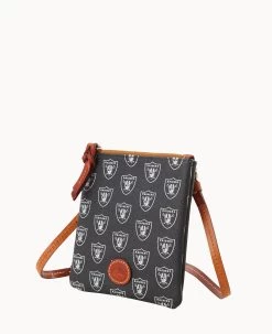 NFL Raiders Small North South Top Zip Crossbody Raiders 12 NFL Raiders Small North South Top Zip Crossbody Raiders -Online Sale Dooney & Bourke BL370G NJBLPATNRAID ALT1