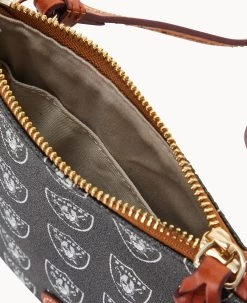 NFL Raiders Small North South Top Zip Crossbody Raiders 13 NFL Raiders Small North South Top Zip Crossbody Raiders -Online Sale Dooney & Bourke BL370G NJBLPATNRAID ALT2