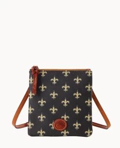 NFL Saints Small North South Top Zip Crossbody Saints -Online Sale Dooney & Bourke BL370G NJBLPATNSNTS 1