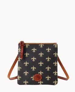 NFL Saints Small North South Top Zip Crossbody Saints -Online Sale Dooney & Bourke BL370G NJBLPATNSNTS 2