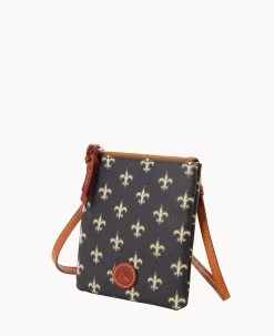 NFL Saints Small North South Top Zip Crossbody Saints -Online Sale Dooney & Bourke BL370G NJBLPATNSNTS ALT1 1