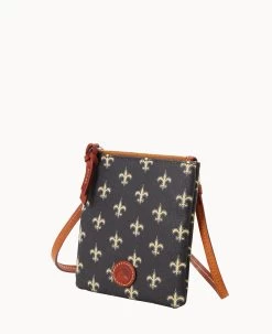 NFL Saints Small North South Top Zip Crossbody Saints -Online Sale Dooney & Bourke BL370G NJBLPATNSNTS ALT1