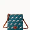 NFL Eagles Small North South Top Zip Crossbody Eagles -Online Sale Dooney & Bourke BL370G NJGRPATNEAGL