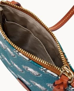 NFL Eagles Small North South Top Zip Crossbody Eagles 13 NFL Eagles Small North South Top Zip Crossbody Eagles -Online Sale Dooney & Bourke BL370G NJGRPATNEAGL ALT2
