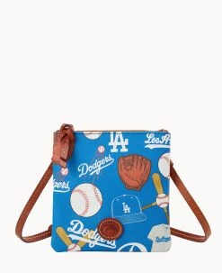 MLB Dodgers Small N S Top Zip Crossbody Dodgers -Online Sale Dooney & Bourke BL370G QUBUPATNDODG 1