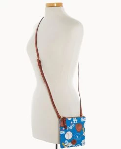 MLB Dodgers Small N S Top Zip Crossbody Dodgers -Online Sale Dooney & Bourke BL370G QUBUPATNDODG ALT4 1