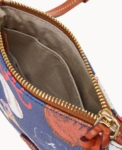 MLB Braves Small N S Top Zip Crossbody Braves -Online Sale Dooney & Bourke BL370G QUNVPATNBRVE ALT2