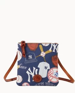 MLB Yankees Small N S Top Zip Crossbody Yankees -Online Sale Dooney & Bourke BL370G QUNVPATNYANK 1