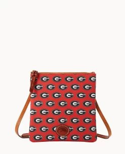 Collegiate University Of Georgia North South Top Zip Crossbody University Of Georgi -Online Sale Dooney & Bourke BL371G AARDPATNGEA0 1