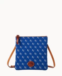 MLB Royals North South Top Zip Crossbody Royals -Online Sale Dooney & Bourke BL371G MJBUPATNRYLS 1