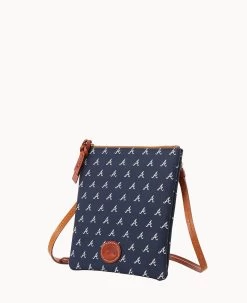 MLB Braves North South Top Zip Crossbody Braves -Online Sale Dooney & Bourke BL371G MJNVPATNBRVE ALT1 1