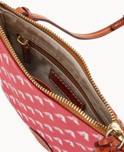 MLB Diamondbacks North South Top Zip Crossbody Diamondbacks 17 MLB Diamondbacks North South Top Zip Crossbody Diamondbacks -Online Sale Dooney & Bourke BL371G MJRDPATNDBAK ALT2 1