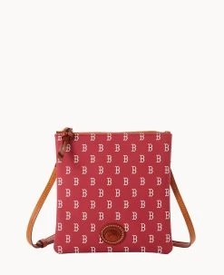 MLB Red Sox North South Top Zip Crossbody Red Sox -Online Sale Dooney & Bourke BL371G MJRDPATNRDSX 2
