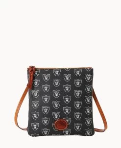 NFL Raiders North South Top Zip Crossbody Raiders -Online Sale Dooney & Bourke BL371G NJBLPATNRAID 2