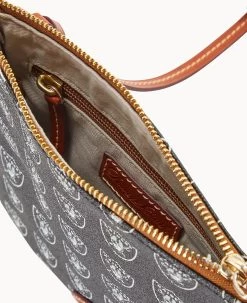 NFL Raiders North South Top Zip Crossbody Raiders -Online Sale Dooney & Bourke BL371G NJBLPATNRAID ALT2 1