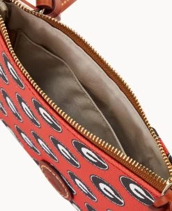 Collegiate University Of Georgia Top Zip Crossbody University Of Georgi -Online Sale Dooney & Bourke BL372G AARDPATNGEA0 ALT2