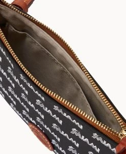 MLB Marlins Top Zip Crossbody Marlins 17 MLB Marlins Top Zip Crossbody Marlins -Online Sale Dooney & Bourke BL372G MJBLPATNMRLN ALT2 1