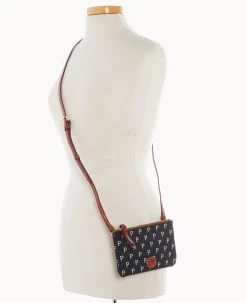 MLB Pirates Top Zip Crossbody Pirates -Online Sale Dooney & Bourke BL372G MJBLPATNPRAT ALT4 1