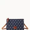 MLB Braves Top Zip Crossbody Braves -Online Sale Dooney & Bourke BL372G MJNVPATNBRVE