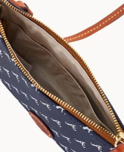 MLB Braves Top Zip Crossbody Braves -Online Sale Dooney & Bourke BL372G MJNVPATNBRVE ALT2 1