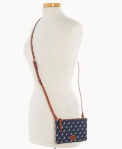 MLB Braves Top Zip Crossbody Braves -Online Sale Dooney & Bourke BL372G MJNVPATNBRVE ALT4