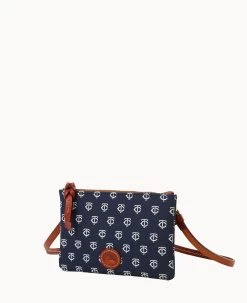 MLB Twins Top Zip Crossbody Twins -Online Sale Dooney & Bourke BL372G MJNVPATNTWNS ALT1 1