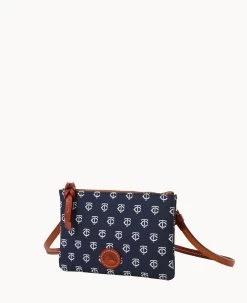 MLB Twins Top Zip Crossbody Twins -Online Sale Dooney & Bourke BL372G MJNVPATNTWNS ALT1