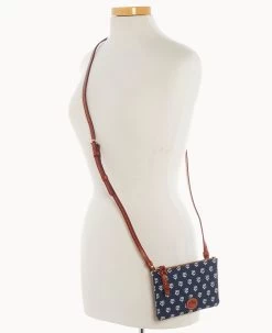 MLB Twins Top Zip Crossbody Twins -Online Sale Dooney & Bourke BL372G MJNVPATNTWNS ALT4 1