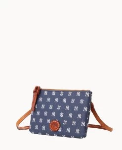 MLB Yankees Top Zip Crossbody Yankees 12 MLB Yankees Top Zip Crossbody Yankees -Online Sale Dooney & Bourke BL372G MJNVPATNYANK ALT1