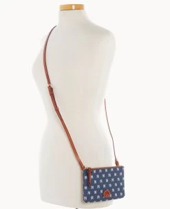 MLB Yankees Top Zip Crossbody Yankees 14 MLB Yankees Top Zip Crossbody Yankees -Online Sale Dooney & Bourke BL372G MJNVPATNYANK ALT4
