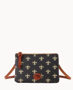 NFL Saints Top Zip Crossbody Saints -Online Sale Dooney & Bourke BL372G NJBLPATNSNTS 2