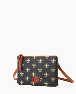 NFL Saints Top Zip Crossbody Saints -Online Sale Dooney & Bourke BL372G NJBLPATNSNTS ALT1