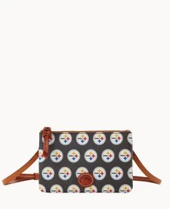 NFL Steelers Top Zip Crossbody Steelers -Online Sale Dooney & Bourke BL372G NJBLPATNSTLR 1