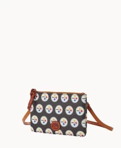 NFL Steelers Top Zip Crossbody Steelers -Online Sale Dooney & Bourke BL372G NJBLPATNSTLR ALT1