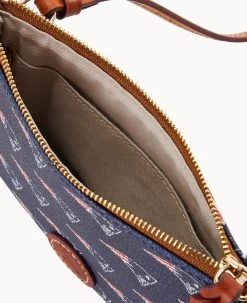 NFL Patriots Top Zip Crossbody Patriots 13 NFL Patriots Top Zip Crossbody Patriots -Online Sale Dooney & Bourke BL372G NJNVPATNPATR ALT2