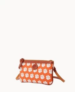 Collegiate Clemson University Large Slim Crossbody Clemson -Online Sale Dooney & Bourke BL373G AAORPATNCLM0 ALT1 1